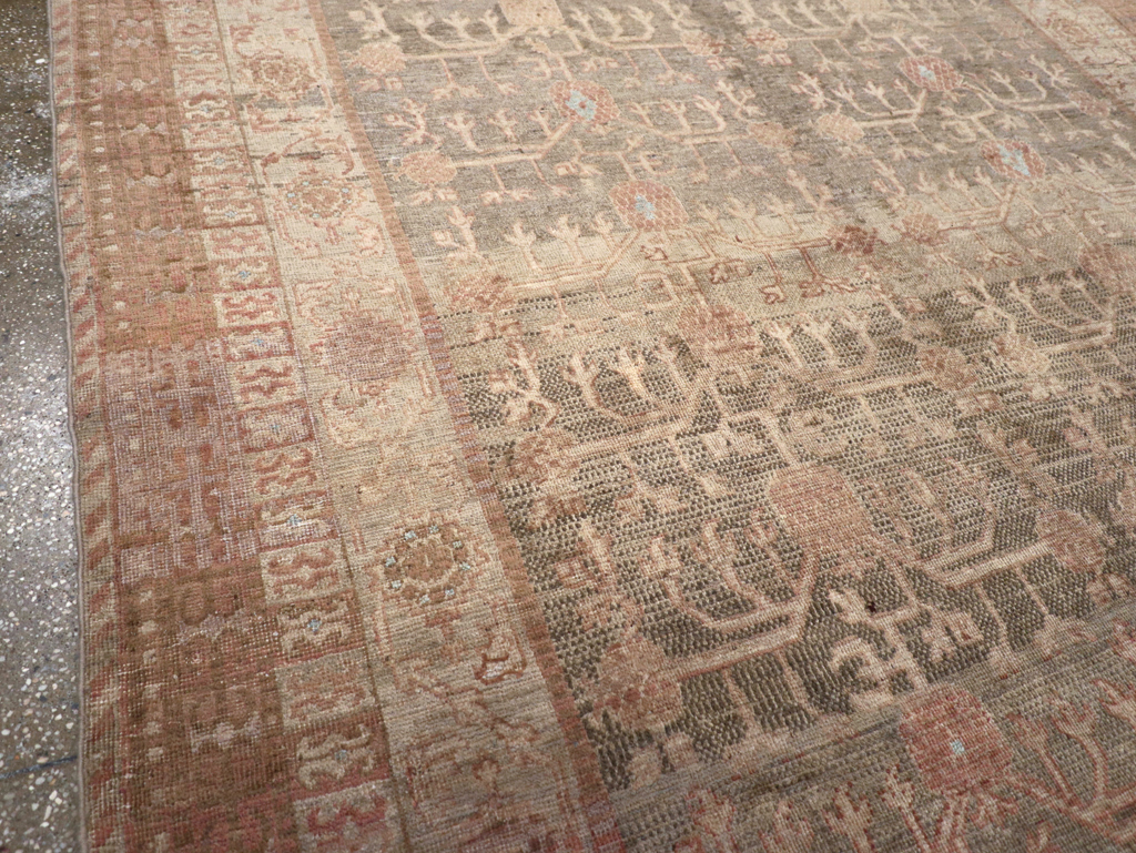 Antique East Turkestan Khotan Wide Gallery Runner, No.16928 - Staging