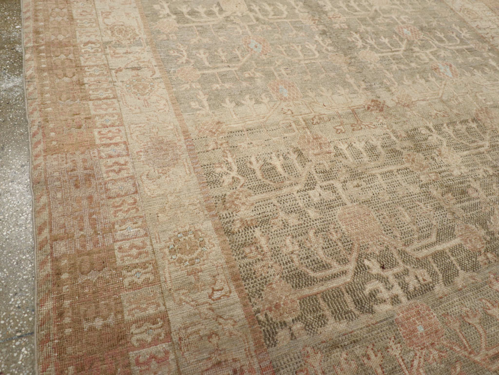 Antique East Turkestan Khotan Wide Gallery Runner, No.16928 - Staging