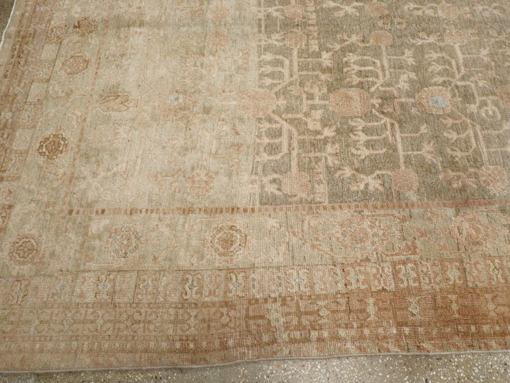 Antique East Turkestan Khotan Wide Gallery Runner, No.16928 - Staging