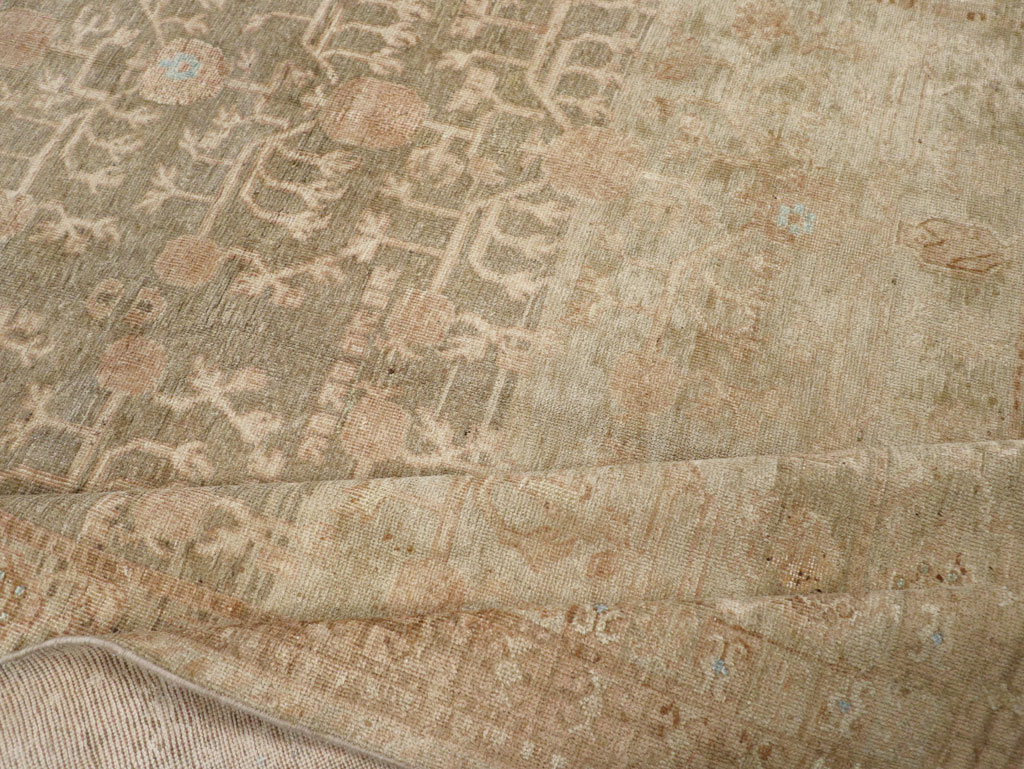 Antique East Turkestan Khotan Wide Gallery Runner, No.16928 - Staging