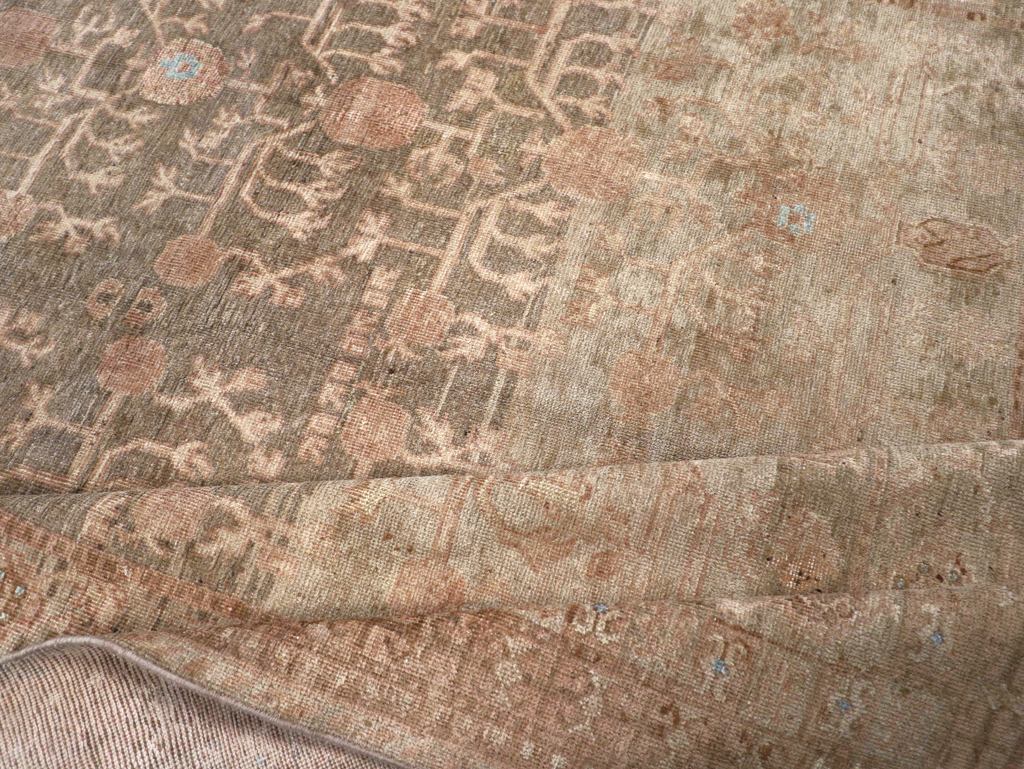 Antique East Turkestan Khotan Wide Gallery Runner, No.16928 - Staging