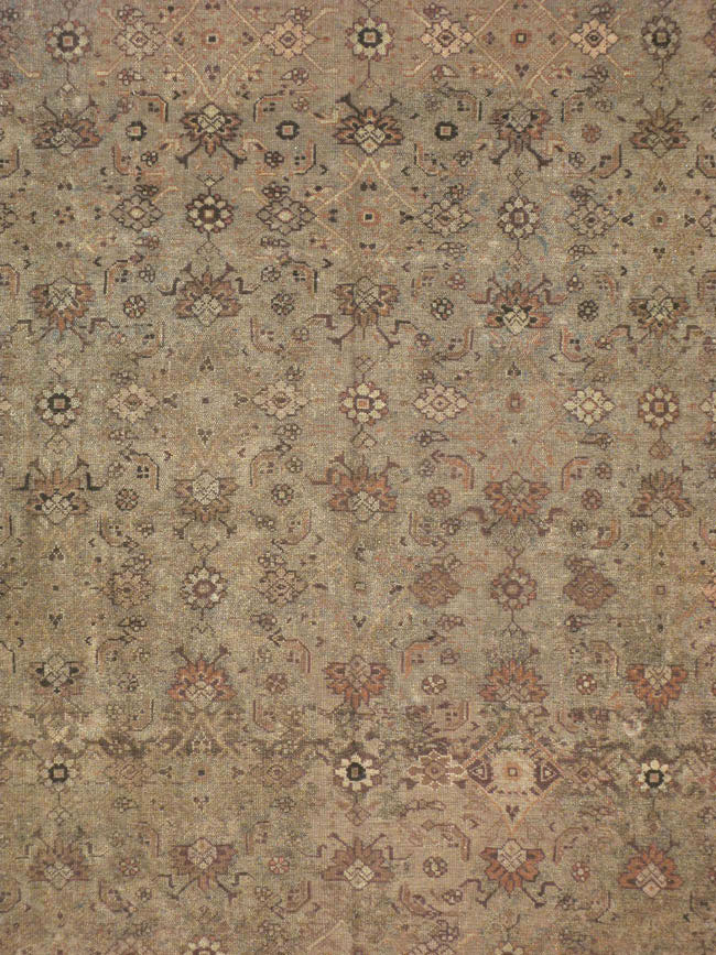 Antique Persian Malayer Gallery Carpet, No.16947 - Staging