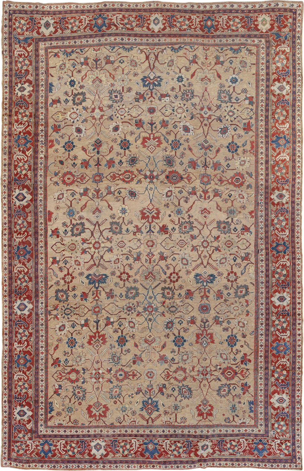 Antique Persian Mahal Carpet, No.16950 - Staging