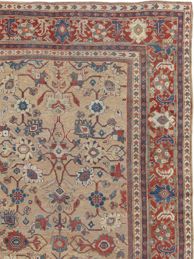Antique Persian Mahal Carpet, No.16950 - Staging