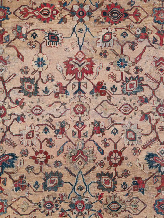 Antique Persian Mahal Carpet, No.16950 - Staging