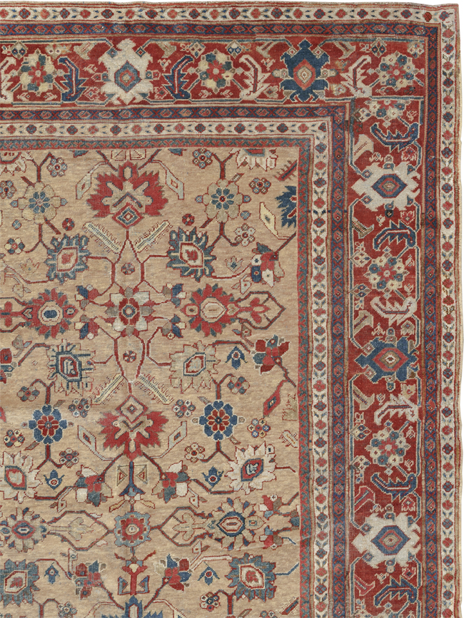 Antique Persian Mahal Carpet, No.16950 - Staging