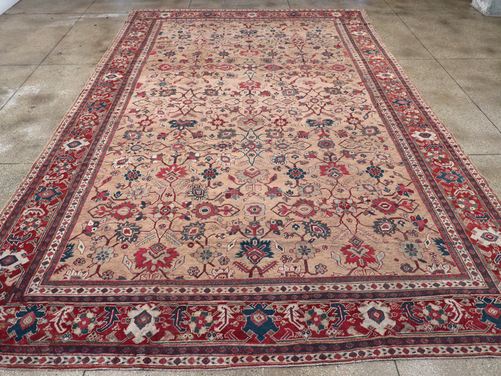 Antique Persian Mahal Carpet, No.16950 - Staging