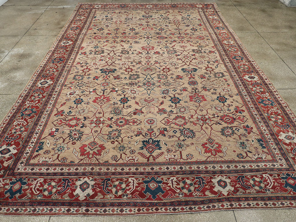 Antique Persian Mahal Carpet, No.16950 - Staging