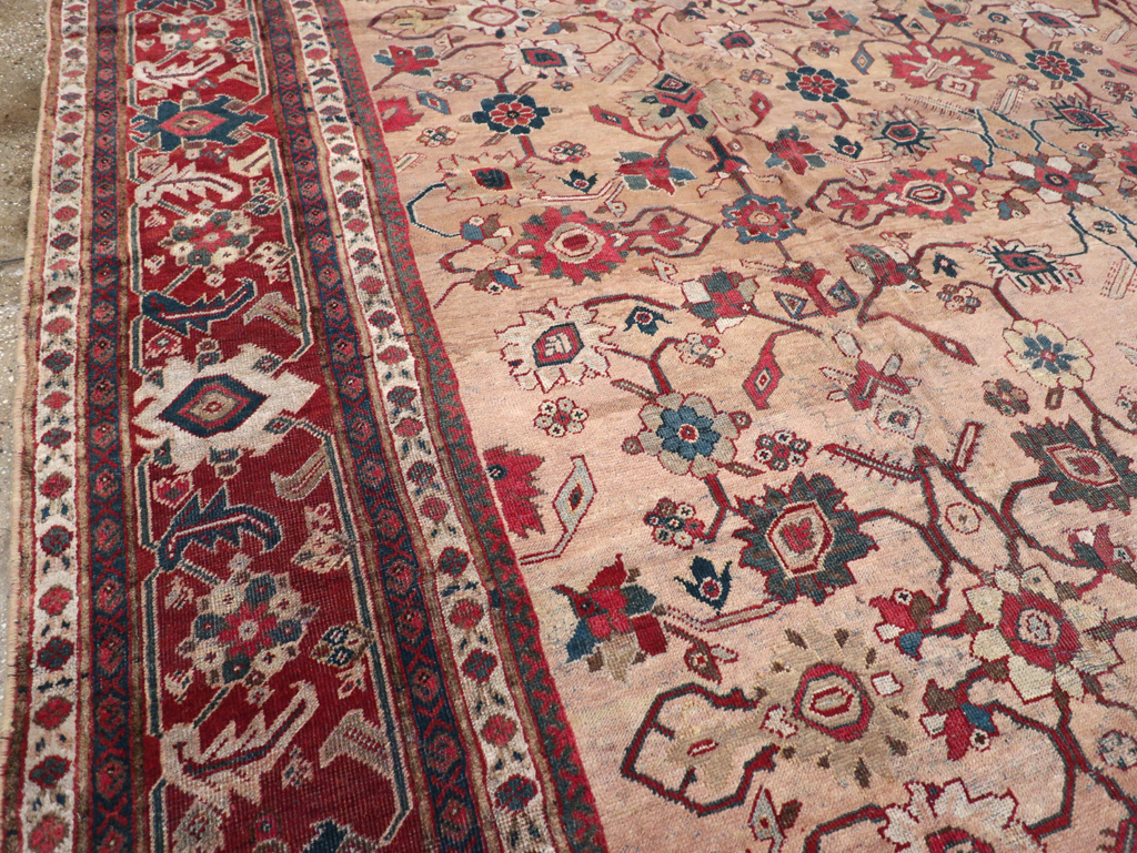 Antique Persian Mahal Carpet, No.16950 - Staging