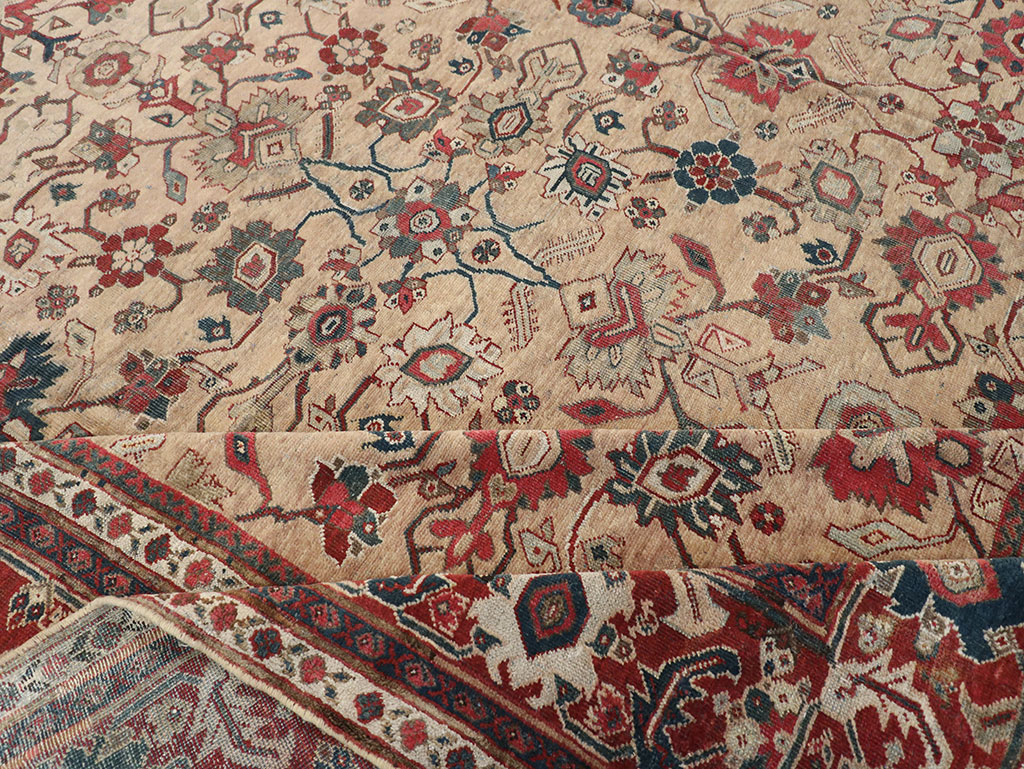 Antique Persian Mahal Carpet, No.16950 - Staging