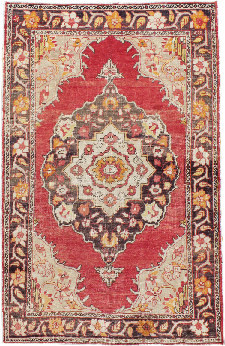 Antique Turkish Oushak Carpet, No.16975 - Staging