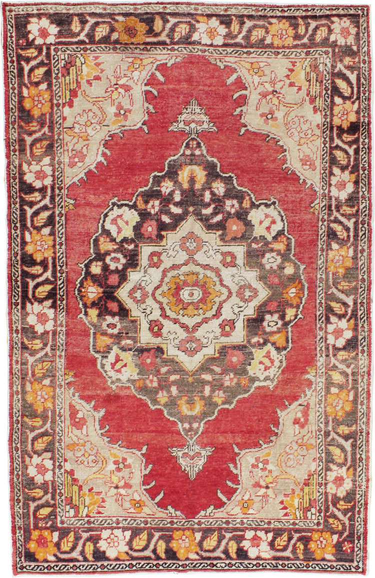 Antique Turkish Oushak Carpet, No.16975 - Staging