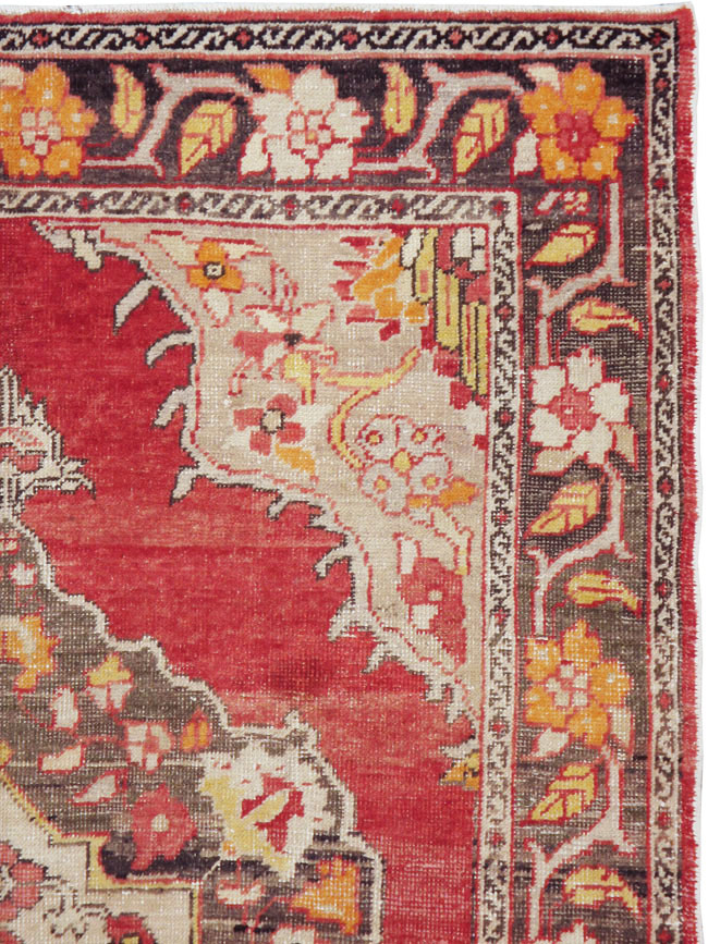 Antique Turkish Oushak Carpet, No.16975 - Staging