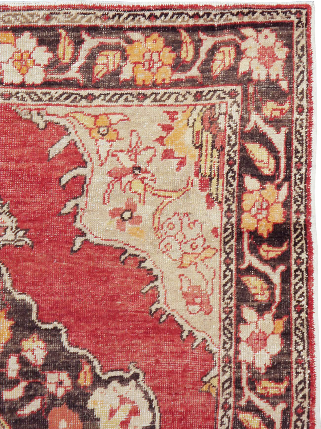 Antique Turkish Oushak Carpet, No.16975 - Staging
