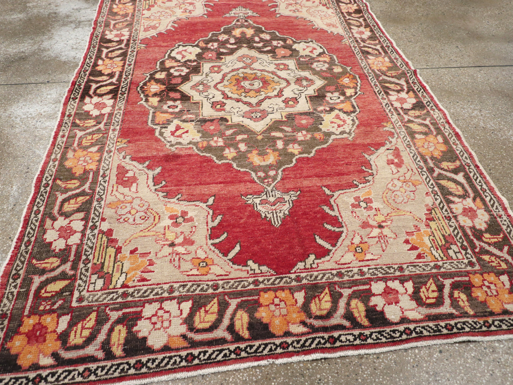 Antique Turkish Oushak Carpet, No.16975 - Staging
