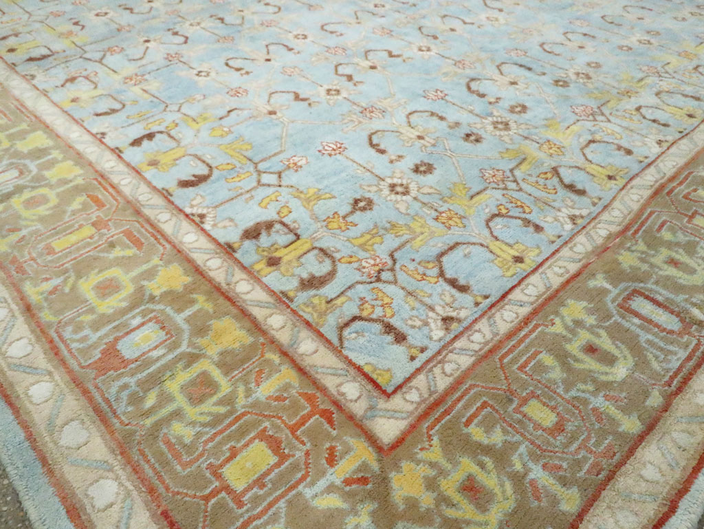 Antique Indian Cotton Agra Carpet, No.16988 - Staging
