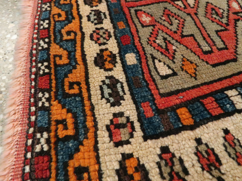 Antique Persian Kurdish Rug (Pair: 2 of 2), No.16995 - Staging