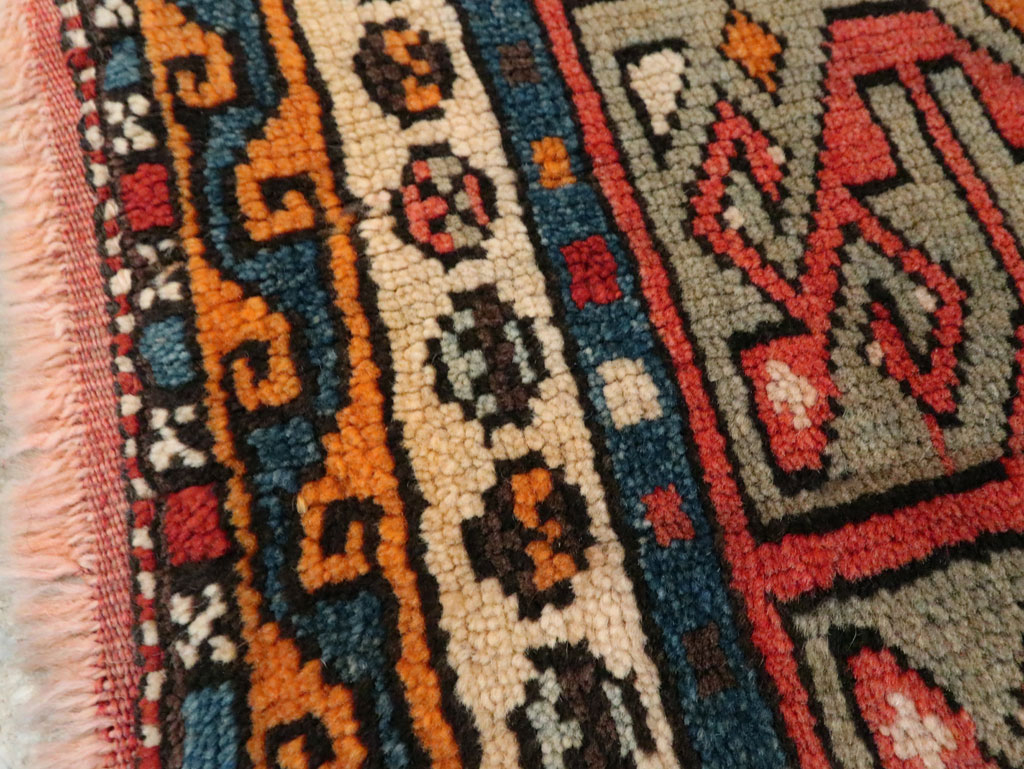 Antique Persian Kurdish Rug (Pair: 2 of 2), No.16995 - Staging