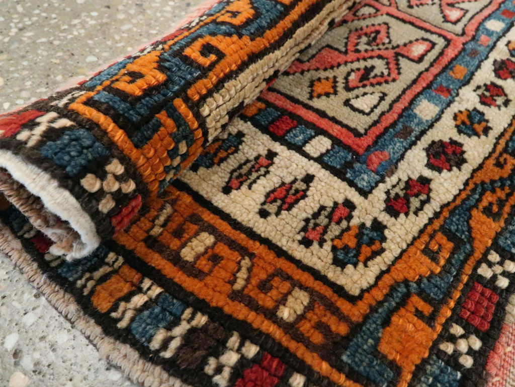 Antique Persian Kurdish Rug (Pair: 2 of 2), No.16995 - Staging