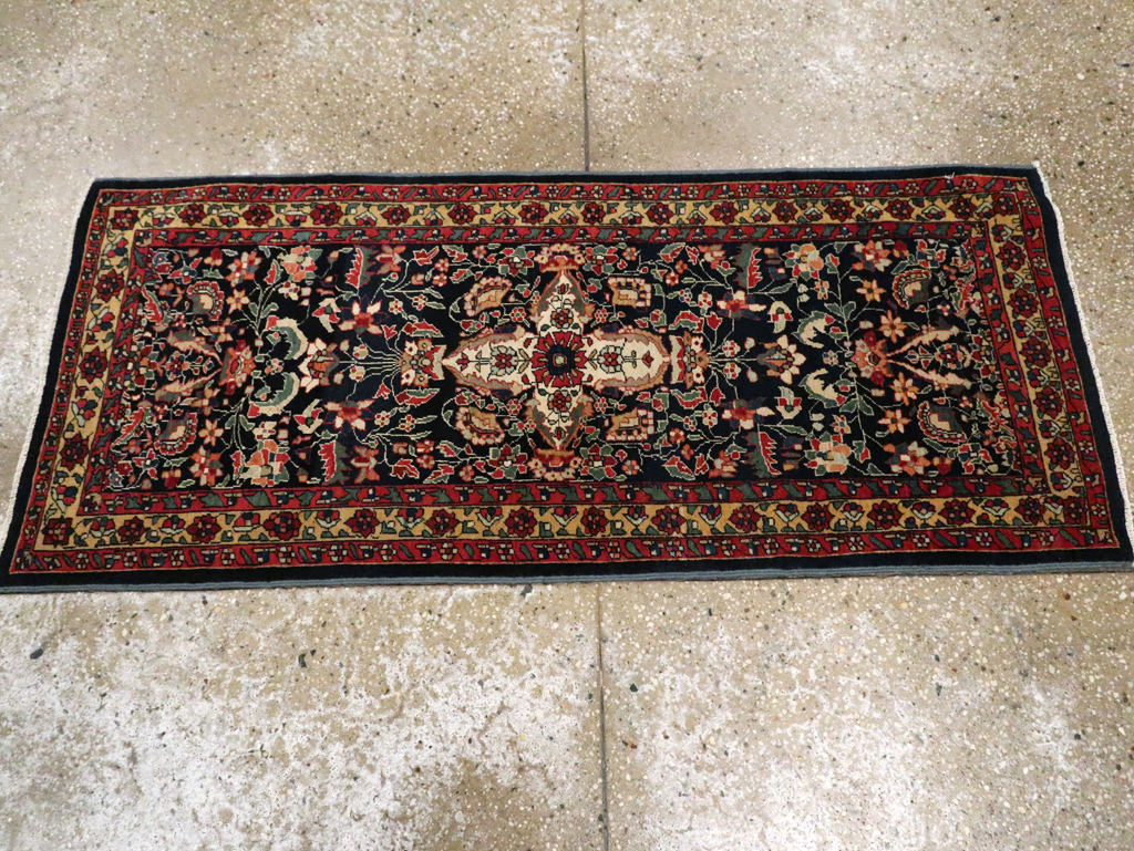 Antique Persian Sarouk Fereghan Throw Rug (Pair: 1 of 2), No.16996 - Staging