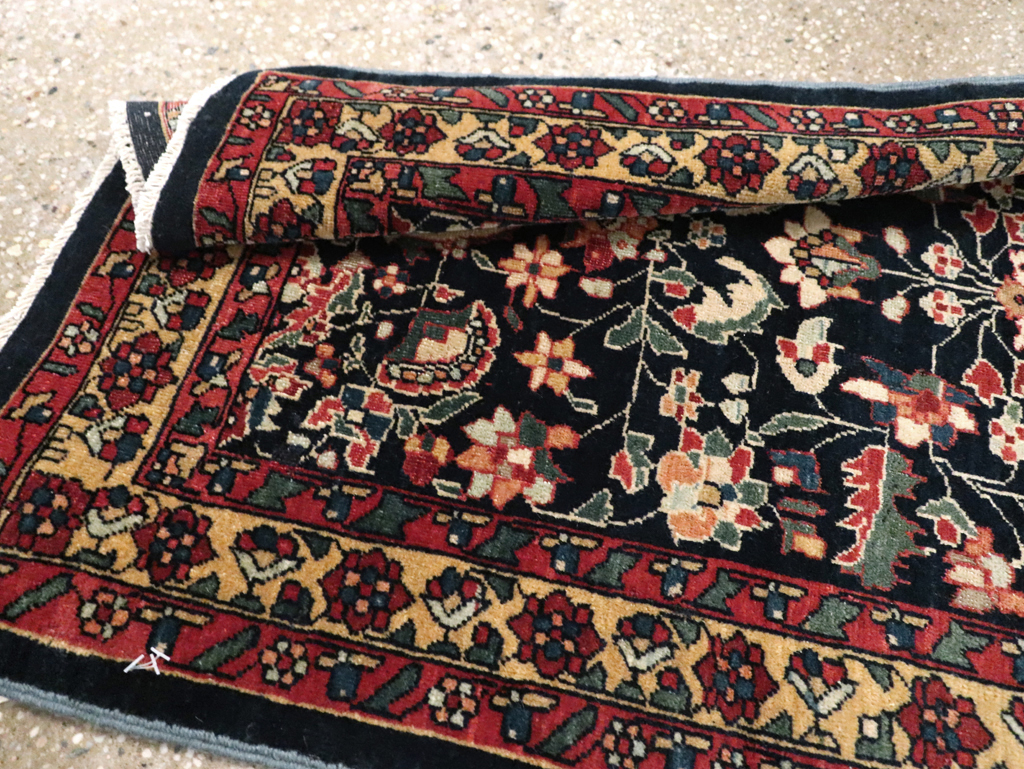 Antique Persian Sarouk Fereghan Throw Rug (Pair: 1 of 2), No.16996 - Staging