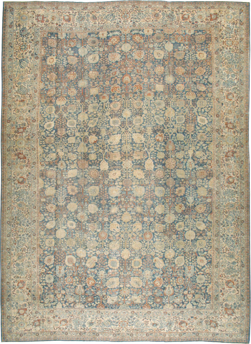 Antique Persian Tabriz Carpet, No.17016 - Staging
