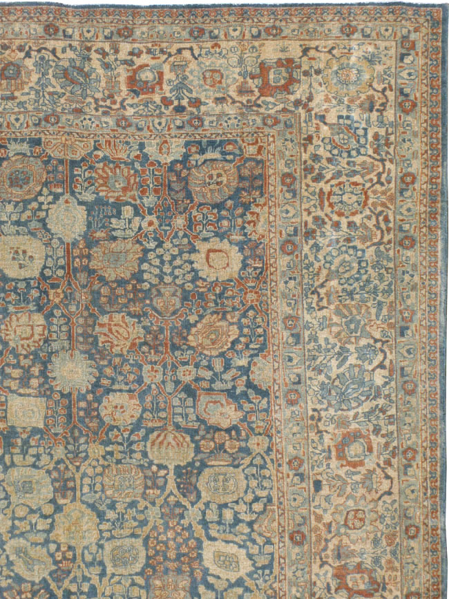 Antique Persian Tabriz Carpet, No.17016 - Staging