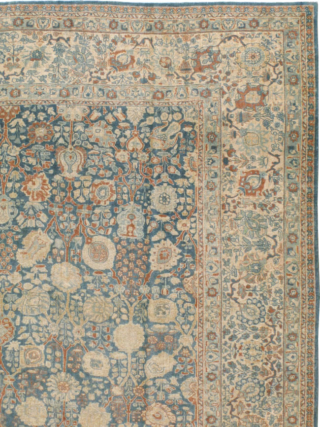 Antique Persian Tabriz Carpet, No.17016 - Staging