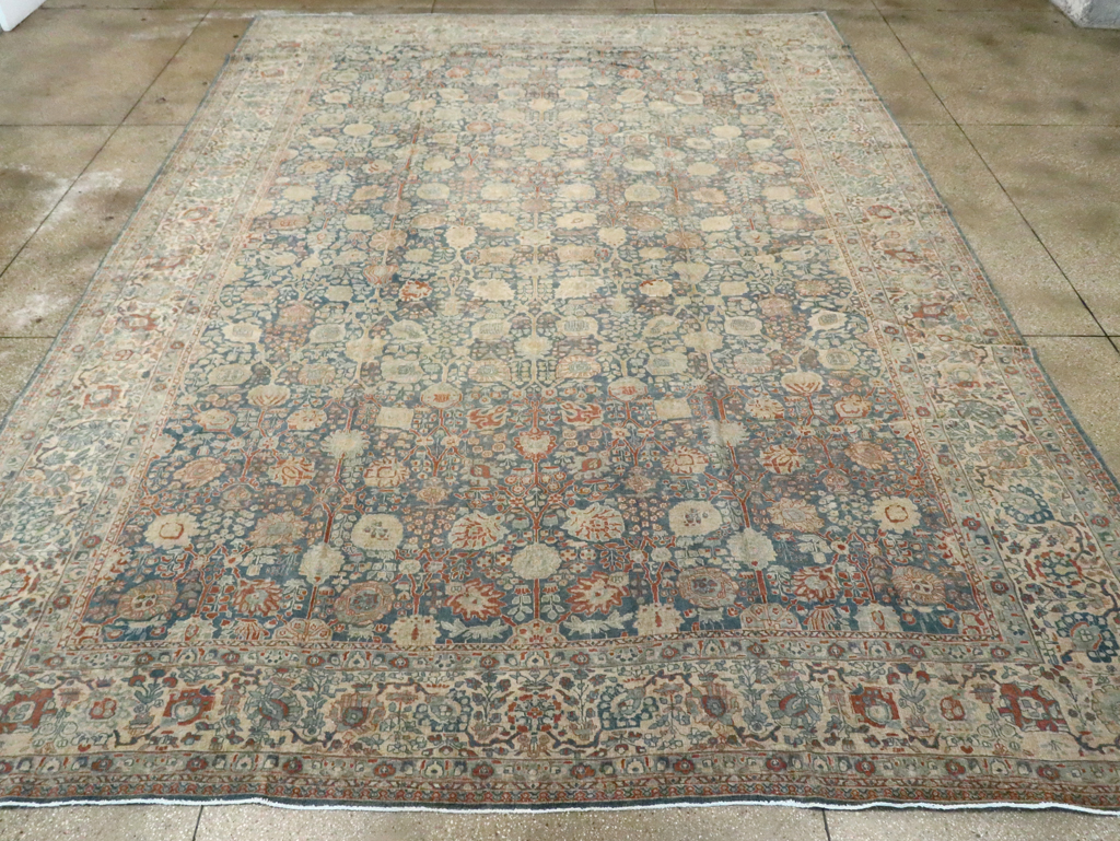 Antique Persian Tabriz Carpet, No.17016 - Staging