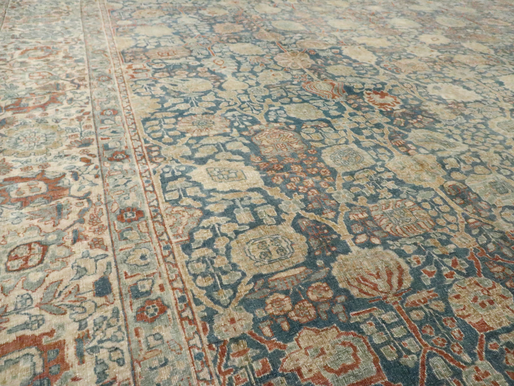 Antique Persian Tabriz Carpet, No.17016 - Staging