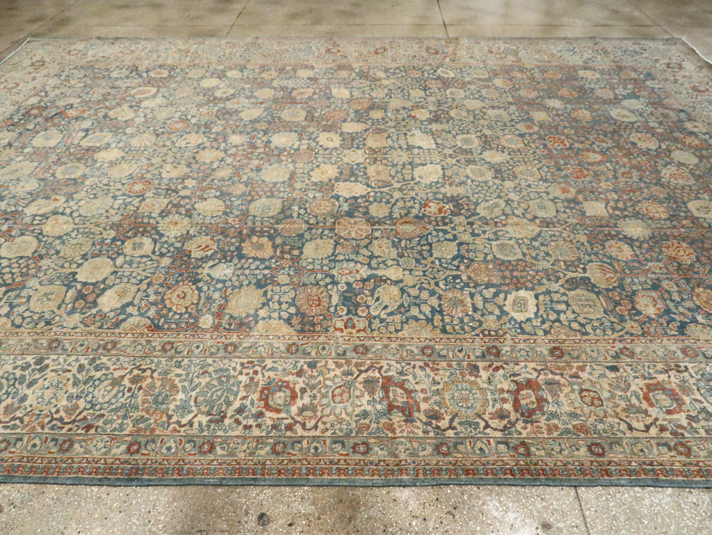 Antique Persian Tabriz Carpet, No.17016 - Staging
