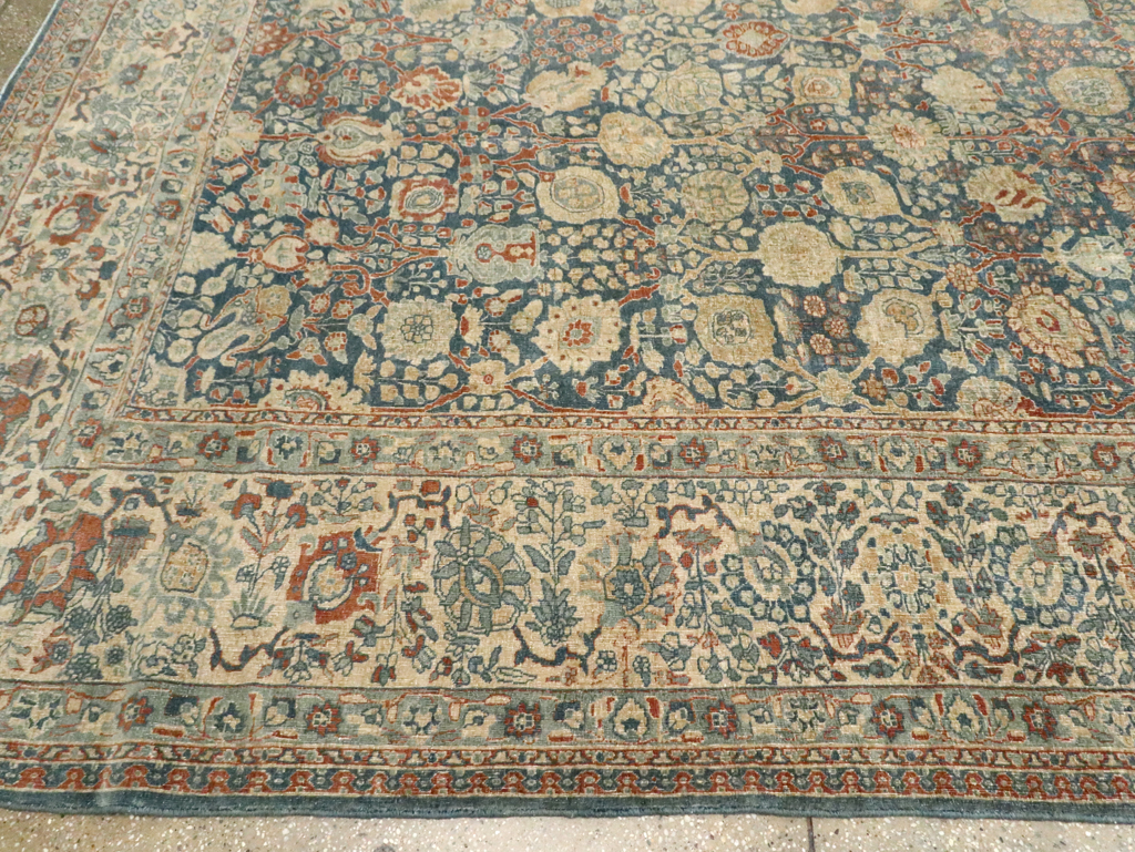 Antique Persian Tabriz Carpet, No.17016 - Staging