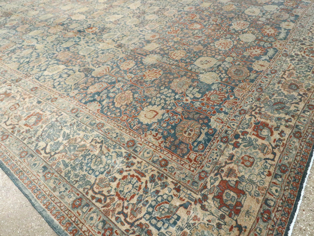 Antique Persian Tabriz Carpet, No.17016 - Staging