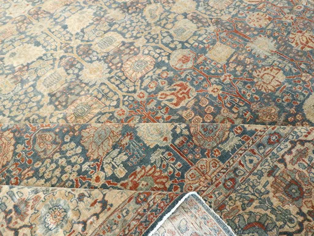 Antique Persian Tabriz Carpet, No.17016 - Staging