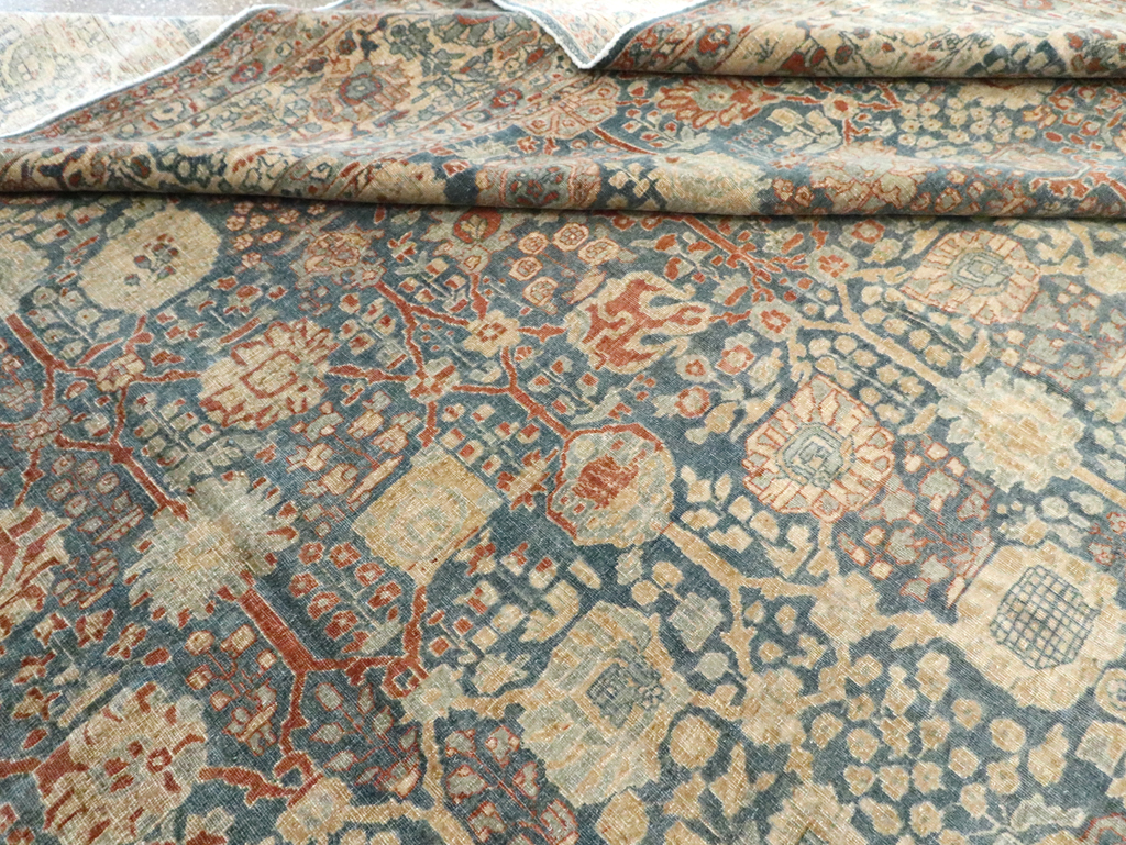 Antique Persian Tabriz Carpet, No.17016 - Staging