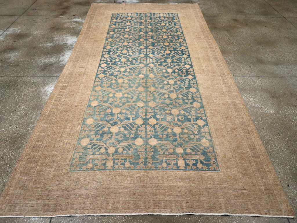 Antique East Turkestan Khotan Carpet, No.17023 - Staging