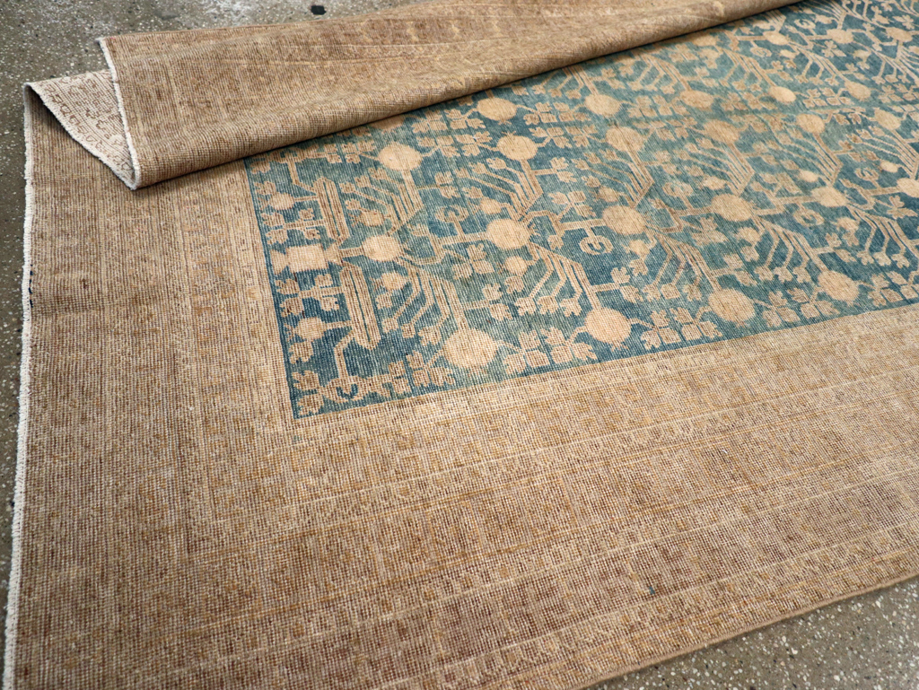 Antique East Turkestan Khotan Carpet, No.17023 - Staging