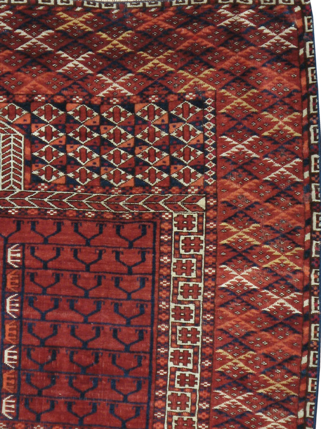 Antique Persian Tekke Rug, No.17025 - Staging