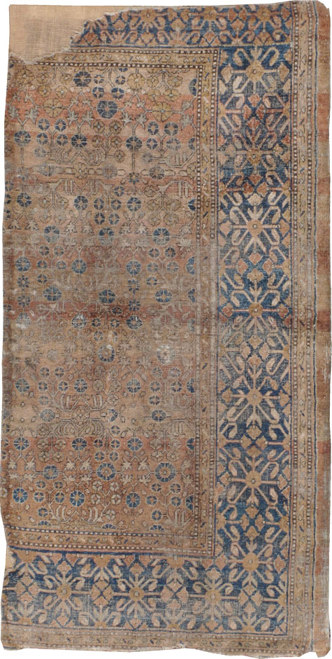 Antique East Turkestan Khotan Silk Rug, No.17037 - Staging