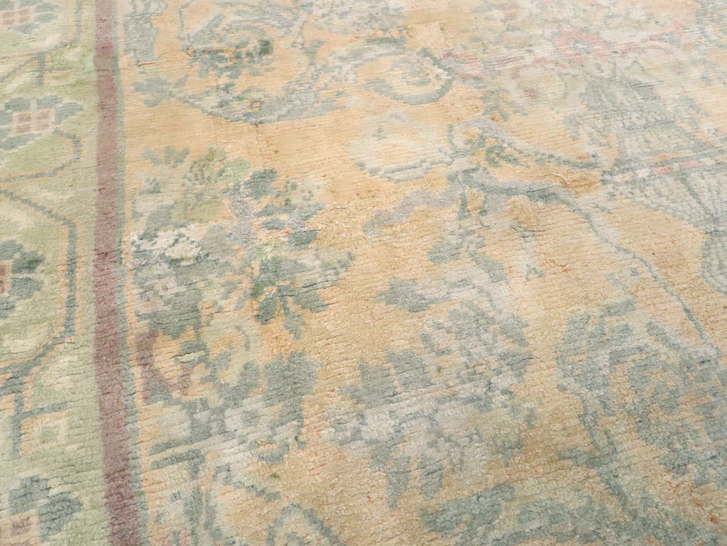 Vintage Indian Cotton Agra Wide Gallery Runner , No.17048 - Staging