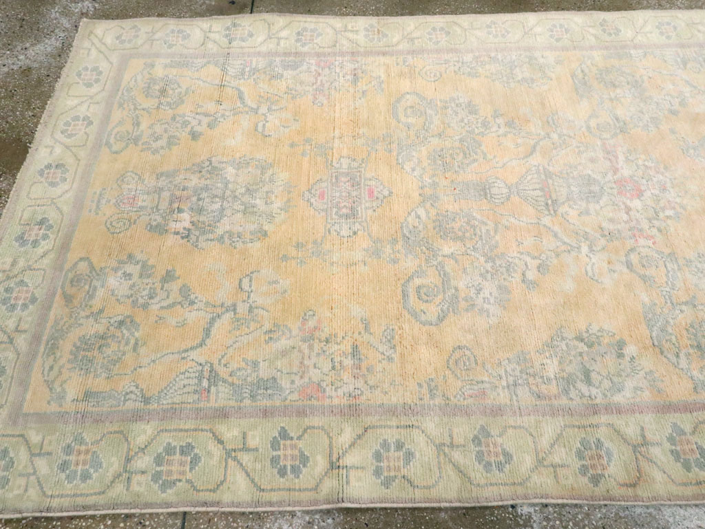 Vintage Indian Cotton Agra Wide Gallery Runner , No.17048 - Staging