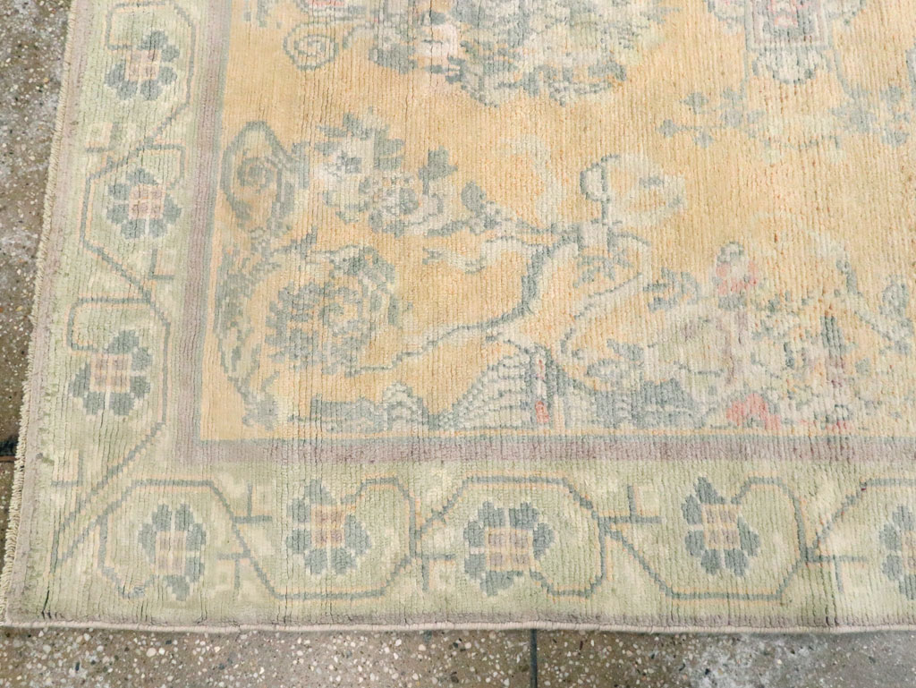 Vintage Indian Cotton Agra Wide Gallery Runner , No.17048 - Staging