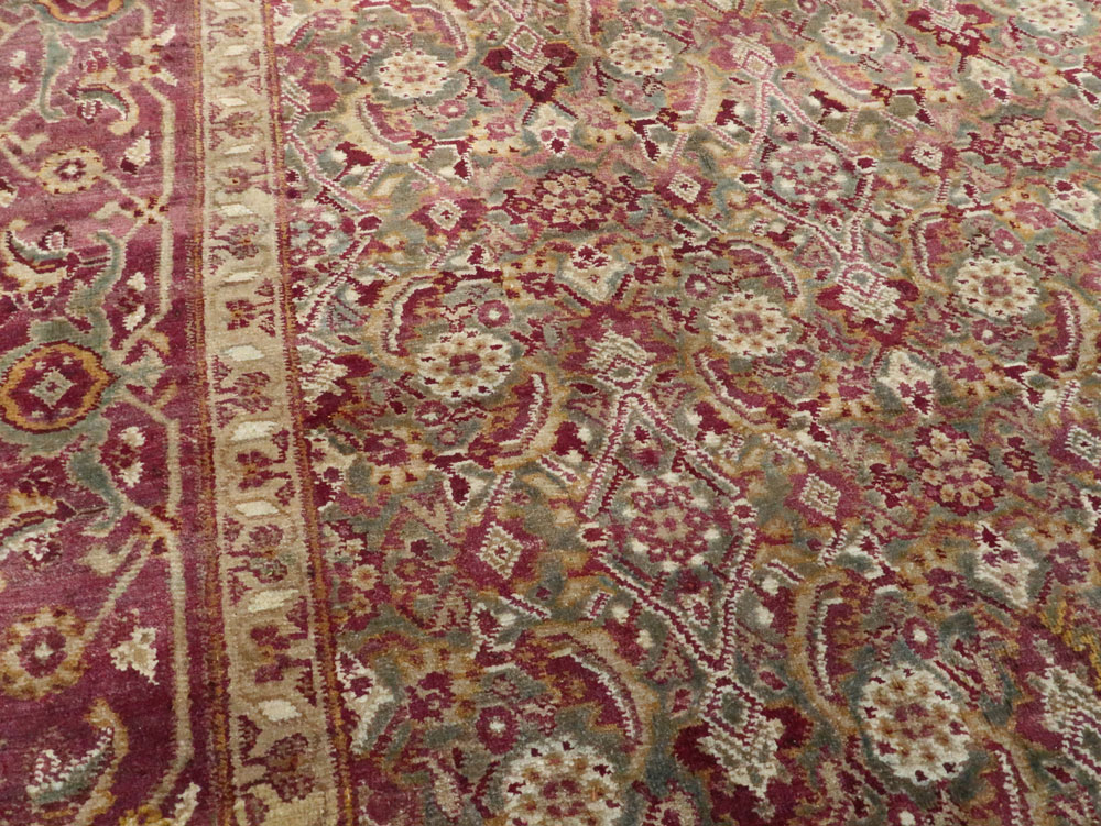 Antique Indian Agra Carpet, No.17050 - Staging