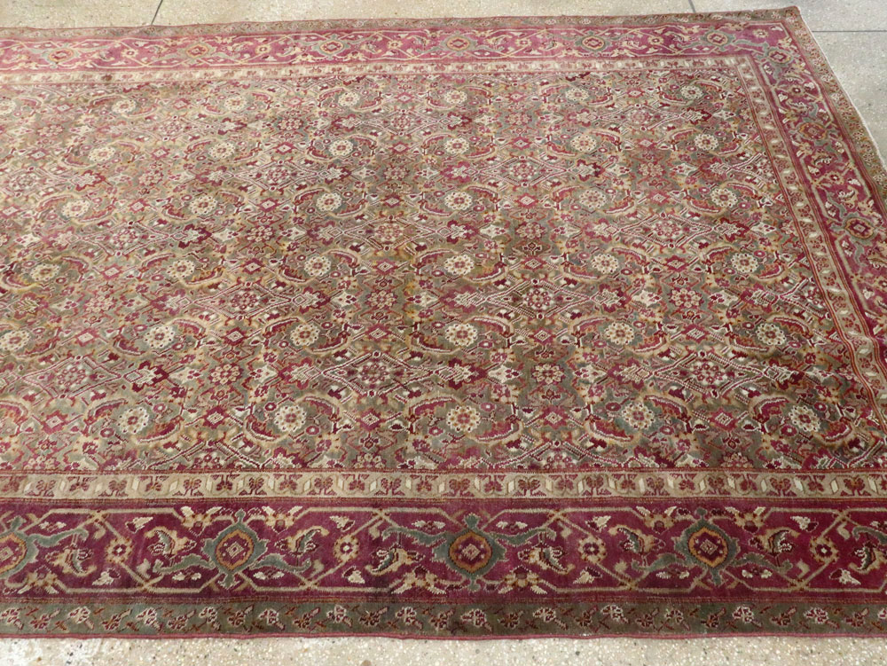 Antique Indian Agra Carpet, No.17050 - Staging