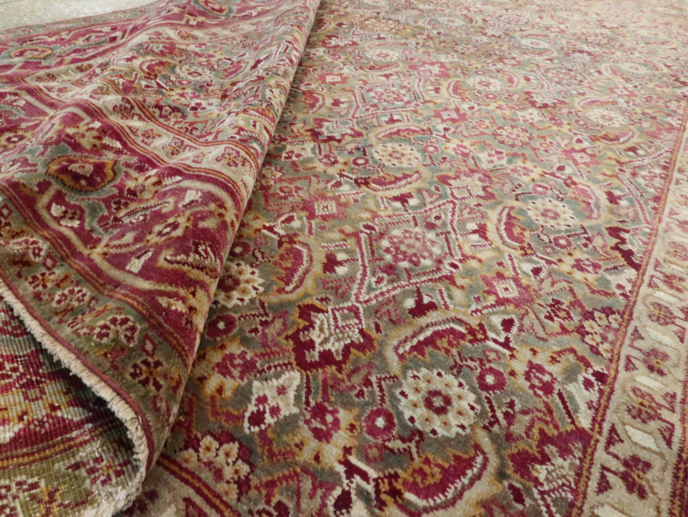 Antique Indian Agra Carpet, No.17050 - Staging