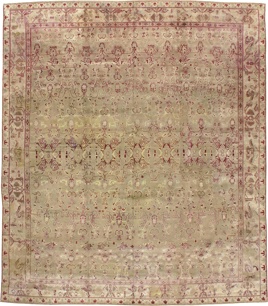 Antique Indian Agra Carpet, No.17051 - Staging