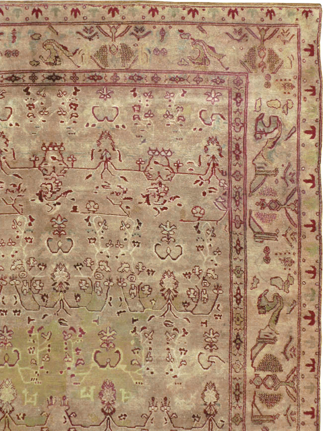 Antique Indian Agra Carpet, No.17051 - Staging
