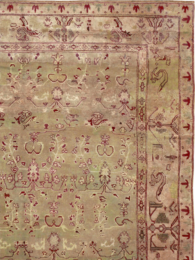 Antique Indian Agra Carpet, No.17051 - Staging