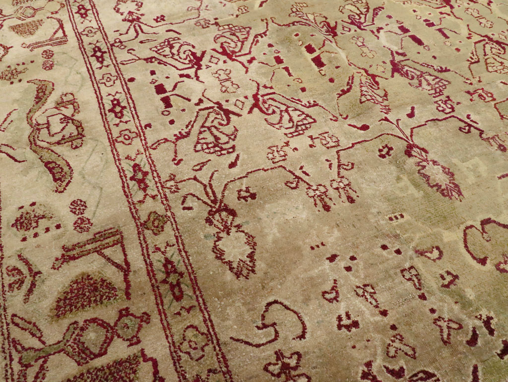 Antique Indian Agra Carpet, No.17051 - Staging