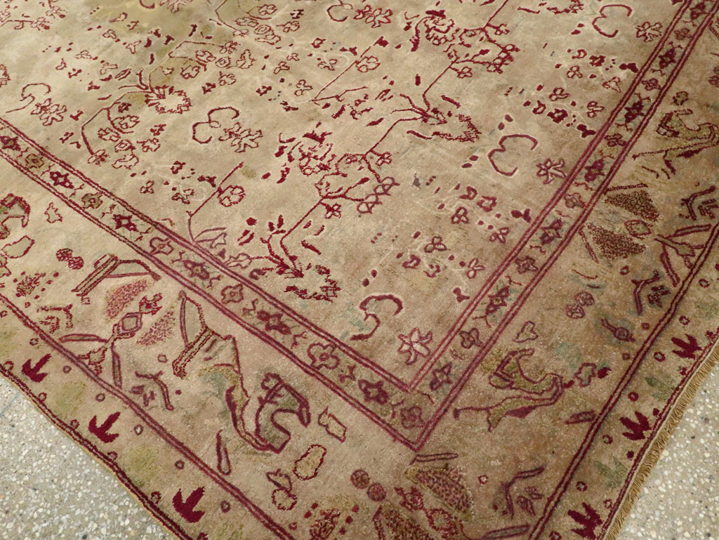 Antique Indian Agra Carpet, No.17051 - Staging